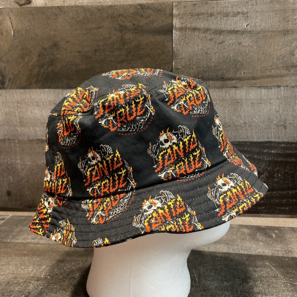 Broken Promises Santa Cruz Boneyard Black Bucket Hat One Size Fits All - Picture 4 of 10
